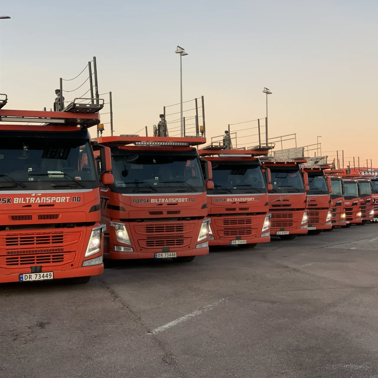 Moderne Norsk Biltransport lastebilflåte 2024