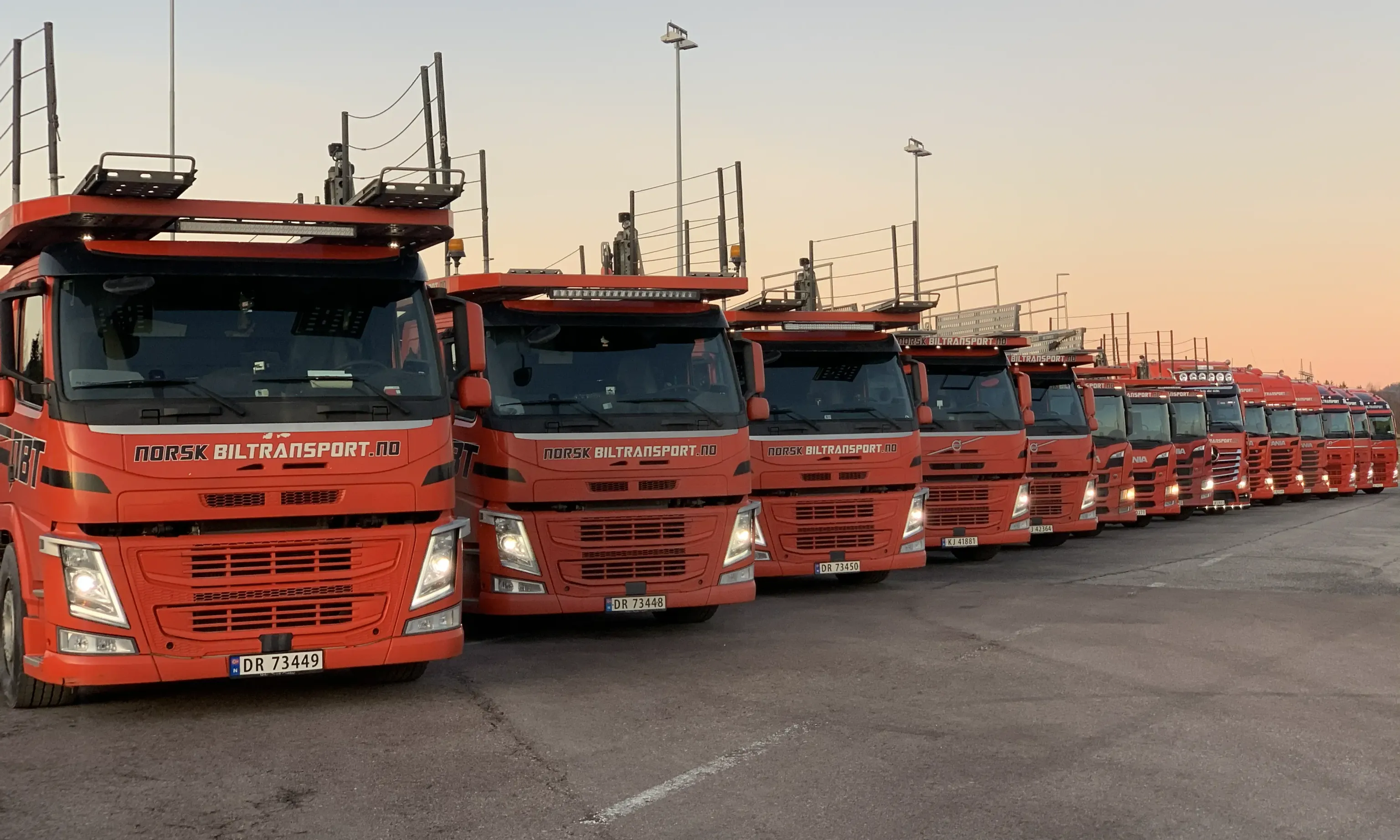 Moderne Norsk Biltransport lastebilflåte 2024